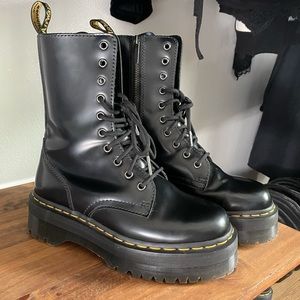 Dr Marten Jadon Hi smooth leather platforms